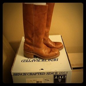 Brown frye boots 14L campus boots
